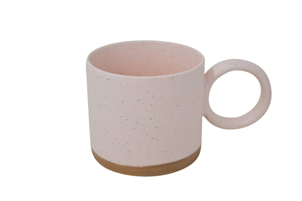 TASSE POIGNEE RONDE ROSE