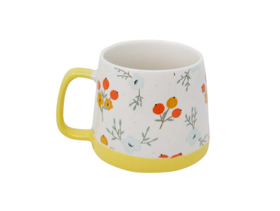 TASSE FLEURS JAUNE
