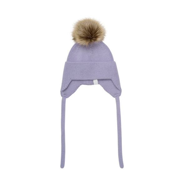 Color Kids - Tuque pompon détachable lavender