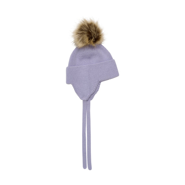 Color Kids - Tuque pompon détachable lavender