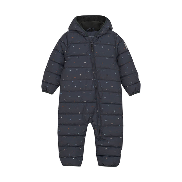 Color kids - Une pièce habit de neige bébé noir sapin