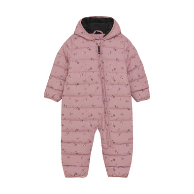 Color kids - Une pièce habit de neige bébé rose fleur