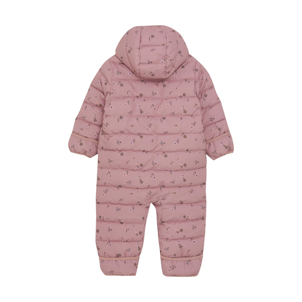 Color kids - Une pièce habit de neige bébé rose fleur