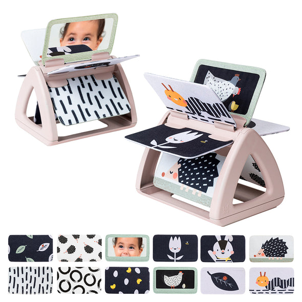 Taf Toys - Livre miroir tournant Noir & Blanc
