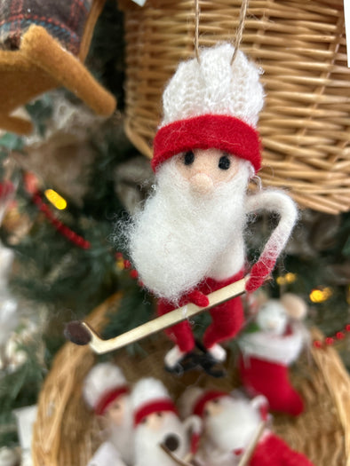 Père noel hockey game