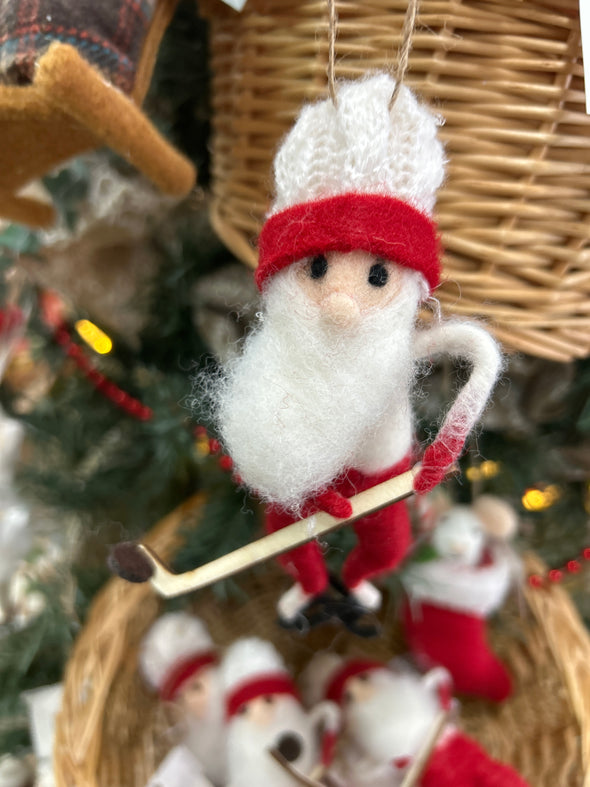 Père noel hockey game
