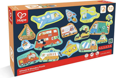 Hape - PUZZLE - LES MOYENS DE TRANSPORT