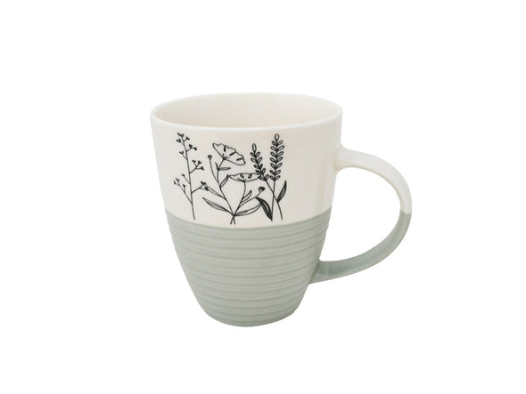 TASSE FLEURS SAUGE