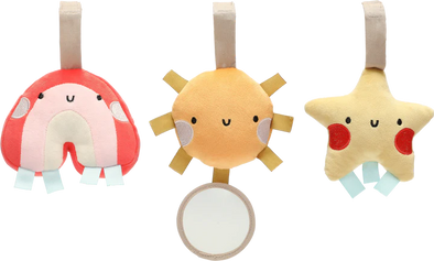 Ensemble de jouets pour poussette arc-en-ciel