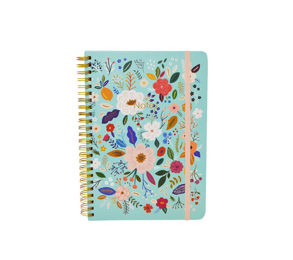 CAHIER NOTES RIGIDE FLEURI 80 FEUILLES