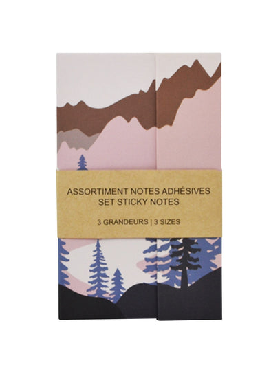 ASSORTIMENT DE NOTES ADHESIVES MONTAGNE