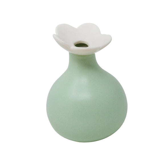 VASE FLEUR VERTE