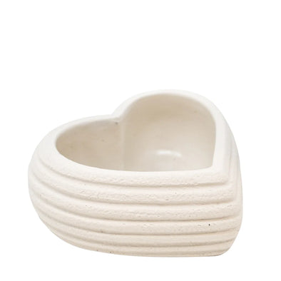 Pot en coeur - Beige