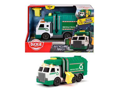 City Heroes - Camion de recyclage Sons et lumières 15 cm