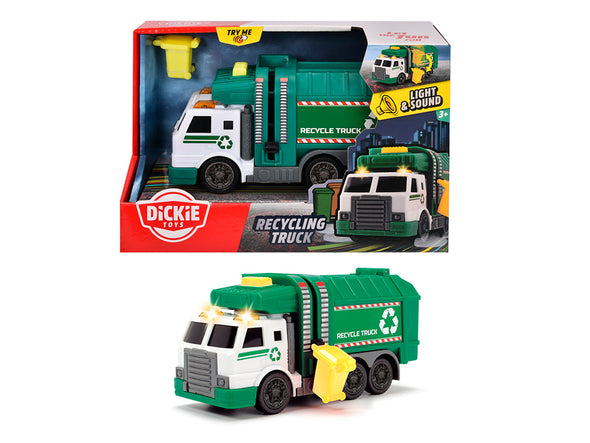 City Heroes - Camion de recyclage Sons et lumières 15 cm