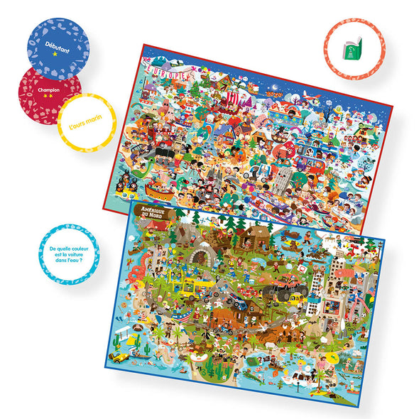 Auzou - Mon jeu de cherche et trouve géant autour du monde