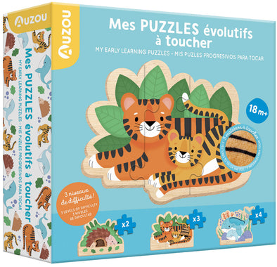 Auzou - Mes puzzles évolutifs à toucher