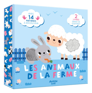Auzou  - Coffret à toucher - Les animaux de la ferme