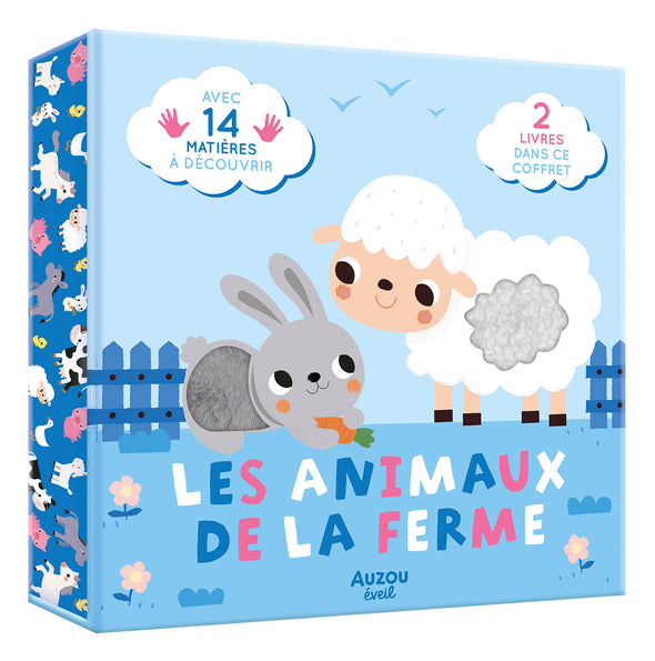 Auzou  - Coffret à toucher - Les animaux de la ferme