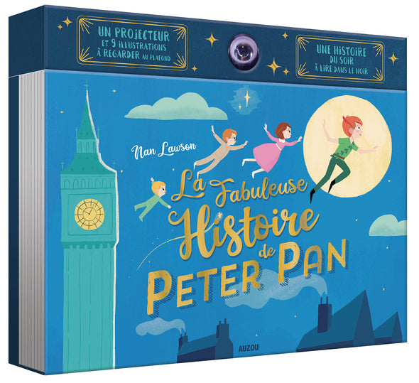 Auzou  - Livre projecteur - La fabuleuse histoire de Peter Pan