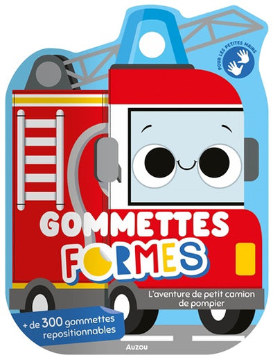 Auzou - L'aventure de petit camion de pompier : gommettes formes