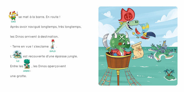 Auzou - Les dinos pirates et l'île mystérieuse