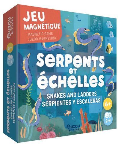 Auzou - Jeu magnétique - Serpents et échelles