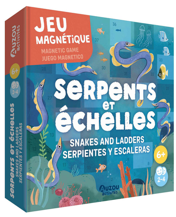 Auzou - Jeu magnétique - Serpents et échelles