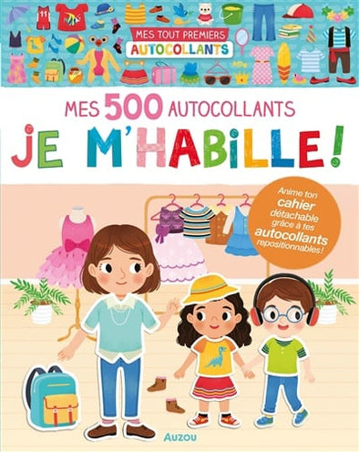 Auzou - Mes 500 autocollants créatifs - Je m'habille !