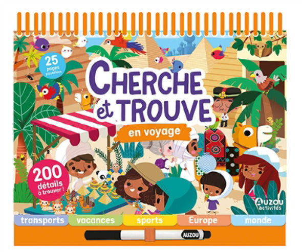 Auzou - Cherche et trouve en voyage : 200 détails à trouver !