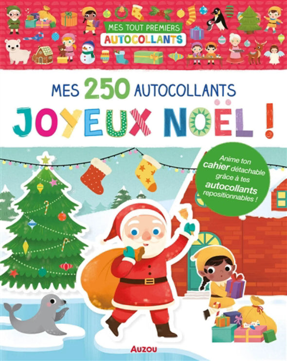 Auzou - Mes 250 autocollants : joyeux Noël