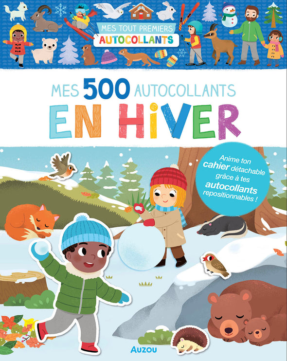 Auzou - 500 autocollants en hiver