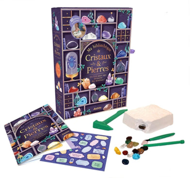 Auzou - Ma bibliothèque de cristaux et pierres !