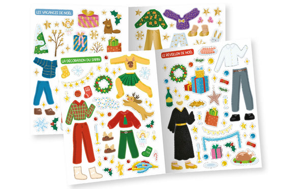 Auzou - Noël enchanté : Des autocollants dorés !