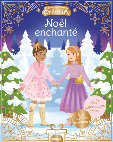 Auzou - Noël enchanté : Des autocollants dorés !