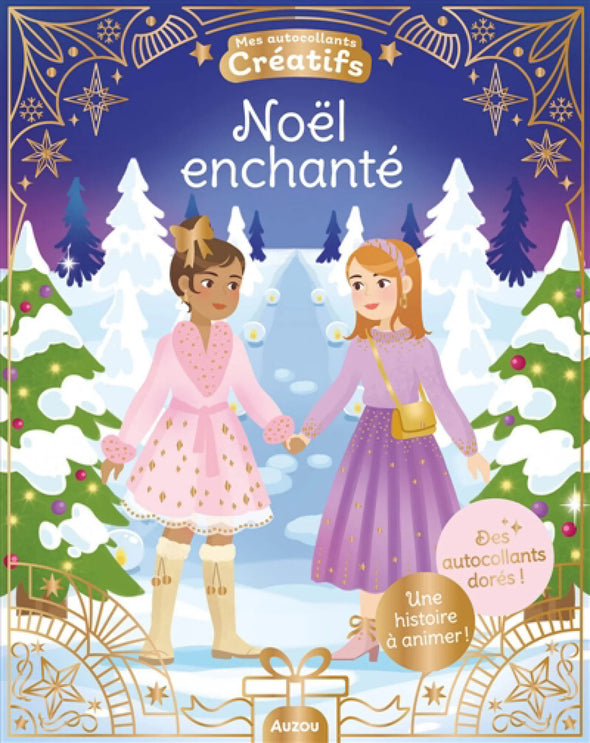 Auzou - Noël enchanté : Des autocollants dorés !