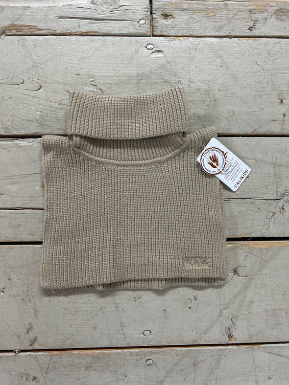 Calikids - Cache-cou en tricot à col beige