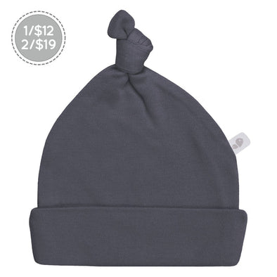 Perlimpinpin - Bonnet pour bébé en bambou - Charcoal