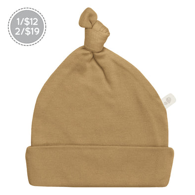 Perlimpinpin - Bonnet pour bébé en bambou - Miel