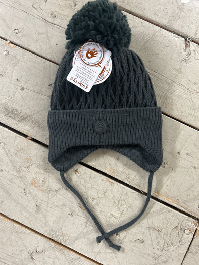 Calikids - Tuque Gris en tricot Charcoal