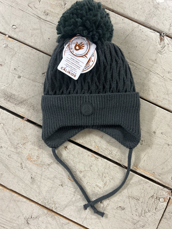 Calikids - Tuque Gris en tricot Charcoal