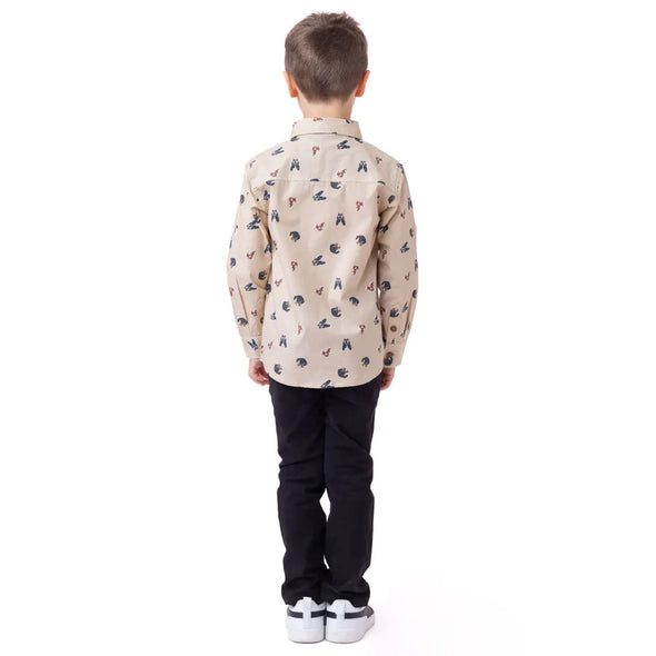 Nano - Chemise Imprimée Beige Party