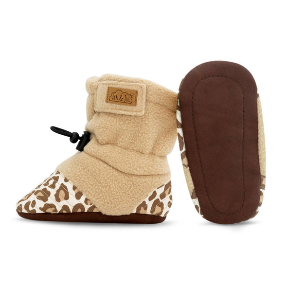 Jan & Jul - Booties Stay Put Cozy - Leopard