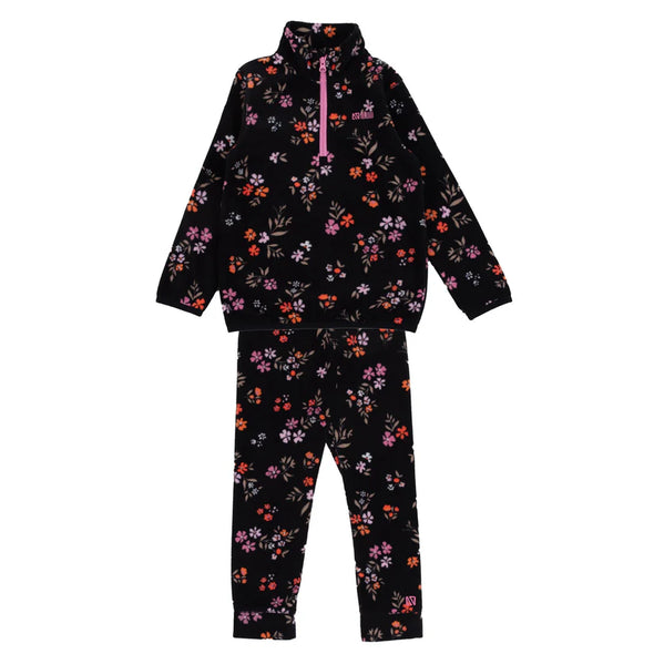 Nano - Combine deux pièces en micropolaire fille noir