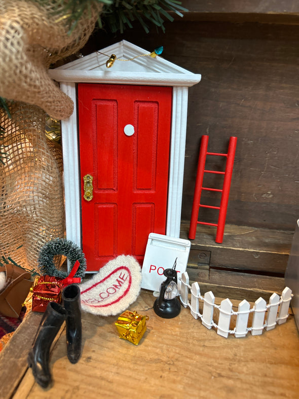 miniature scène de noel Rouge