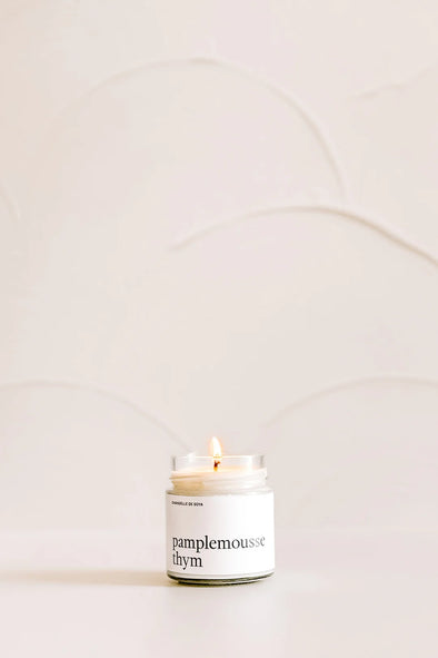 Marée chandelles - Chandelle de soya - Pamplemousse thym