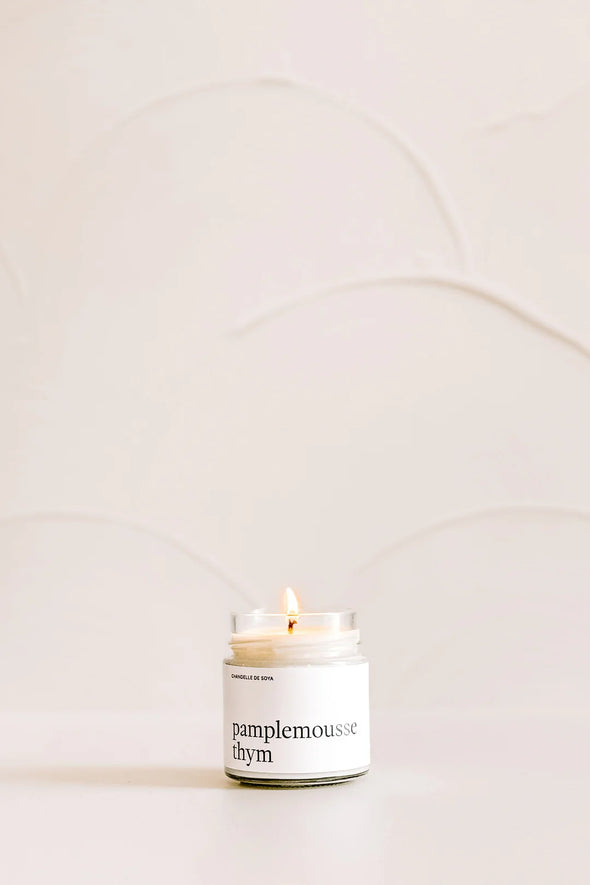 Marée chandelles - Chandelle de soya - Pamplemousse thym