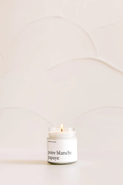 Marée chandelles - Chandelle de soya - Poire blanche et papaye
