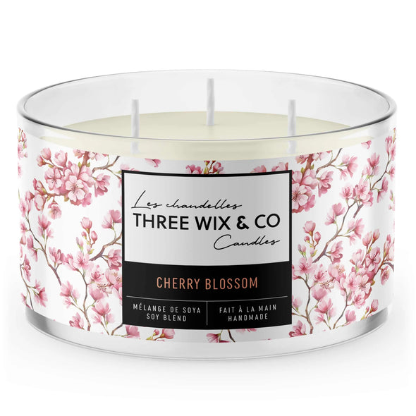 THREE WIX & CO - Chandelle FLEURS DE CERISIERS
