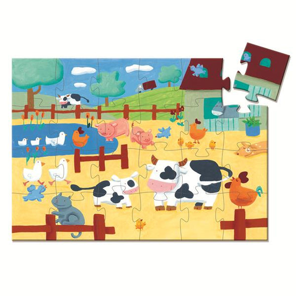 Djeco - Puzzle silhouette / Vache / 24 pcs